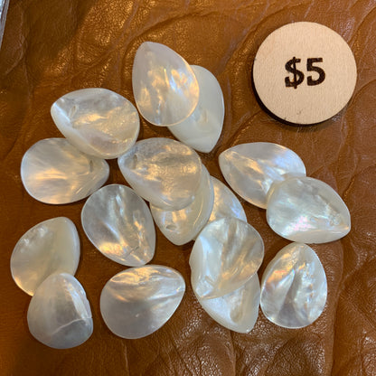 IN STOCK - MOTHER OF PEARL - CABOCHON - BEAD - MOON - OVAL - CLOUD - STAR