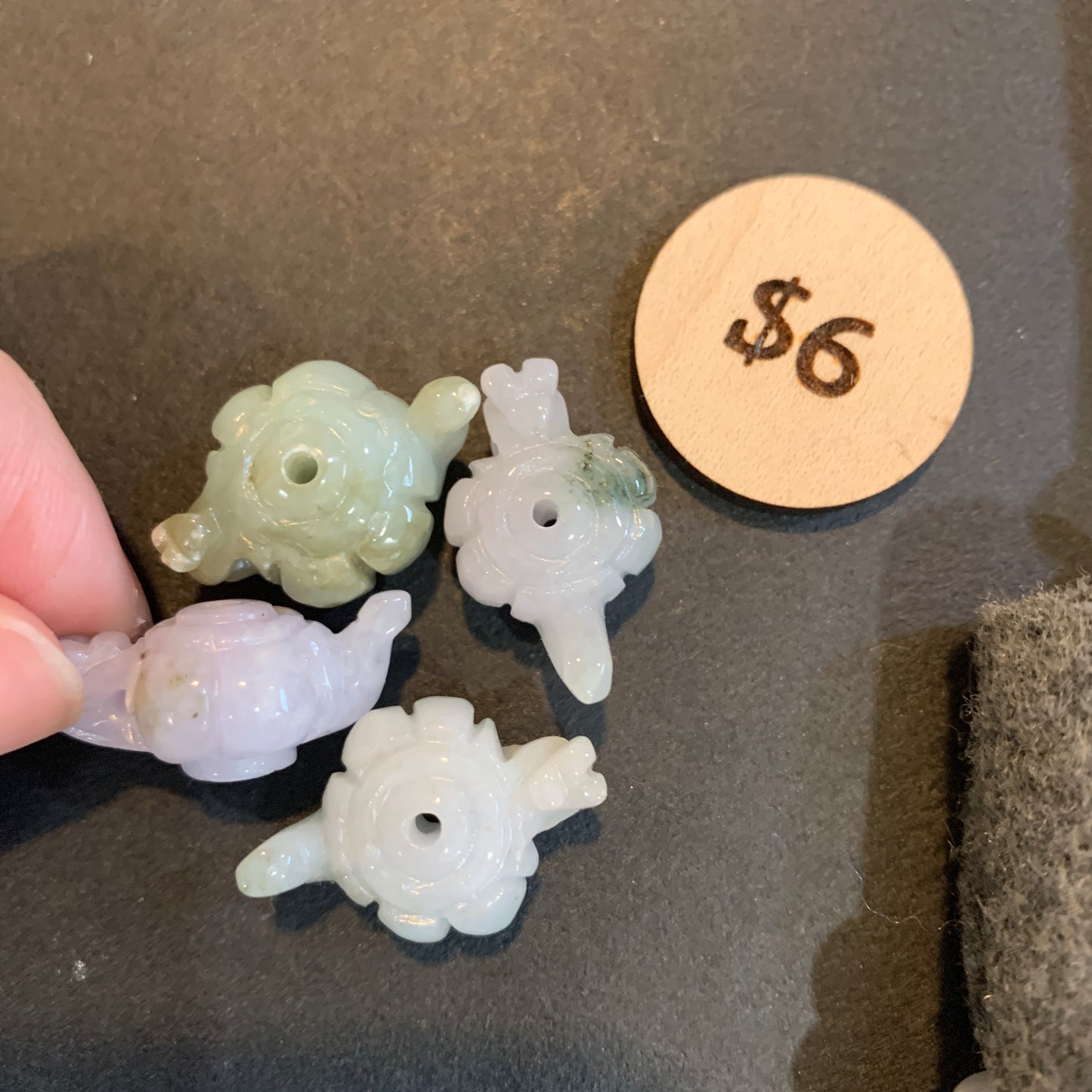 IN STOCK - Jade - Bead - Carving - Kitty - Fish - Fox