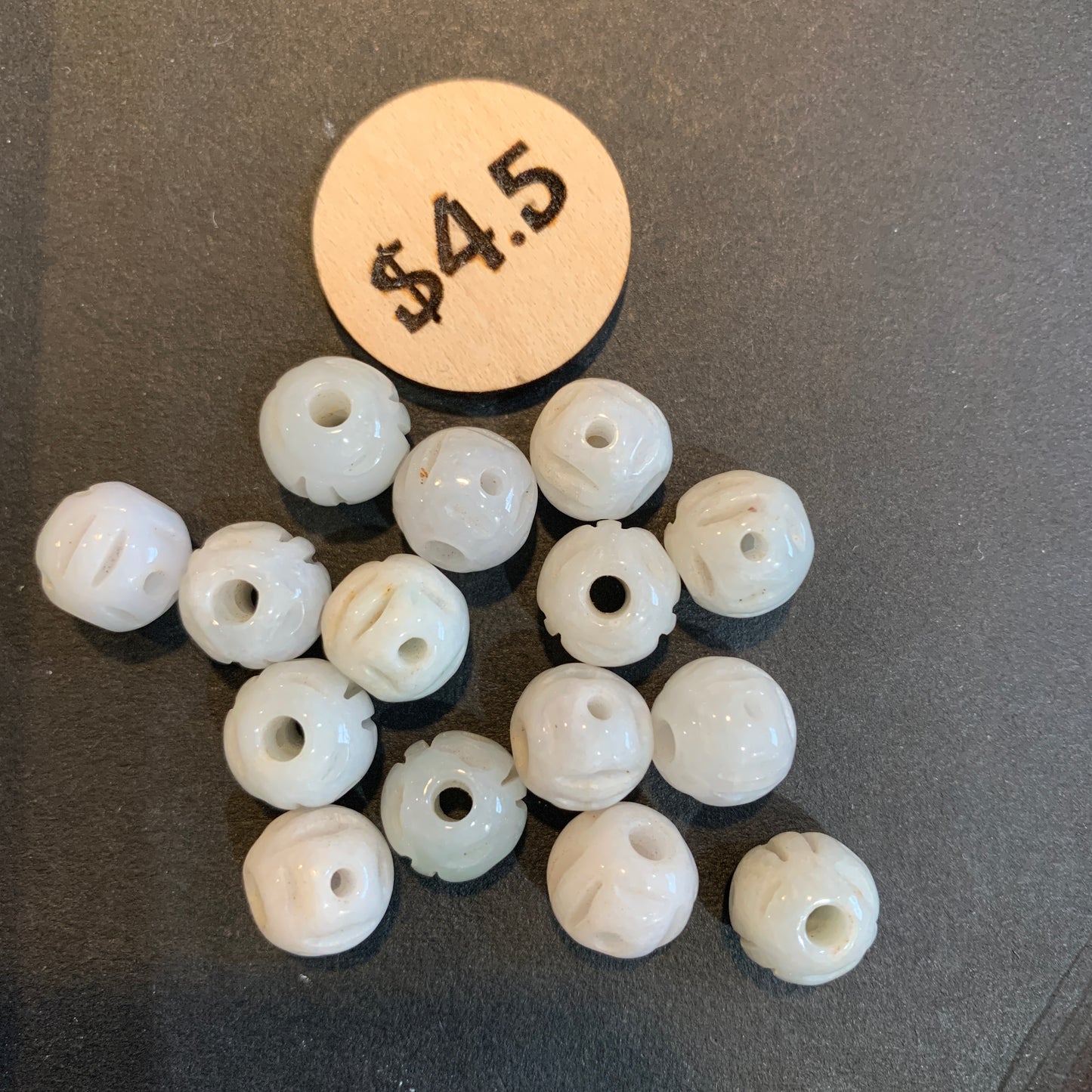 IN STOCK - Jade - Bead - Carving - Kitty - Fish - Fox