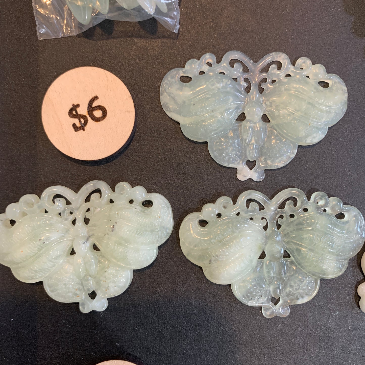 IN STOCK - Jade - Bead - Carving - Kitty - Fish - Fox