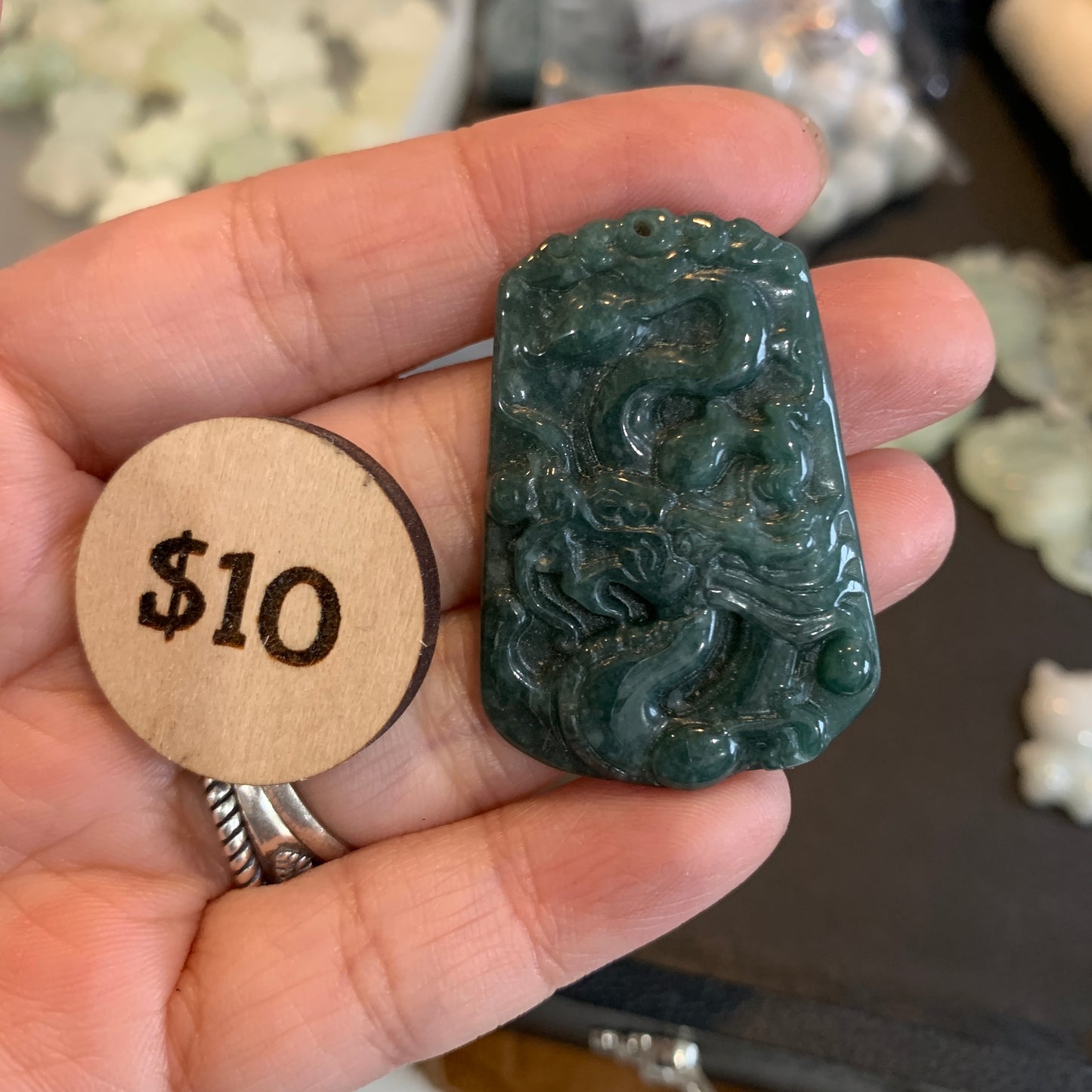 IN STOCK - Jade - Bead - Carving - Kitty - Fish - Fox