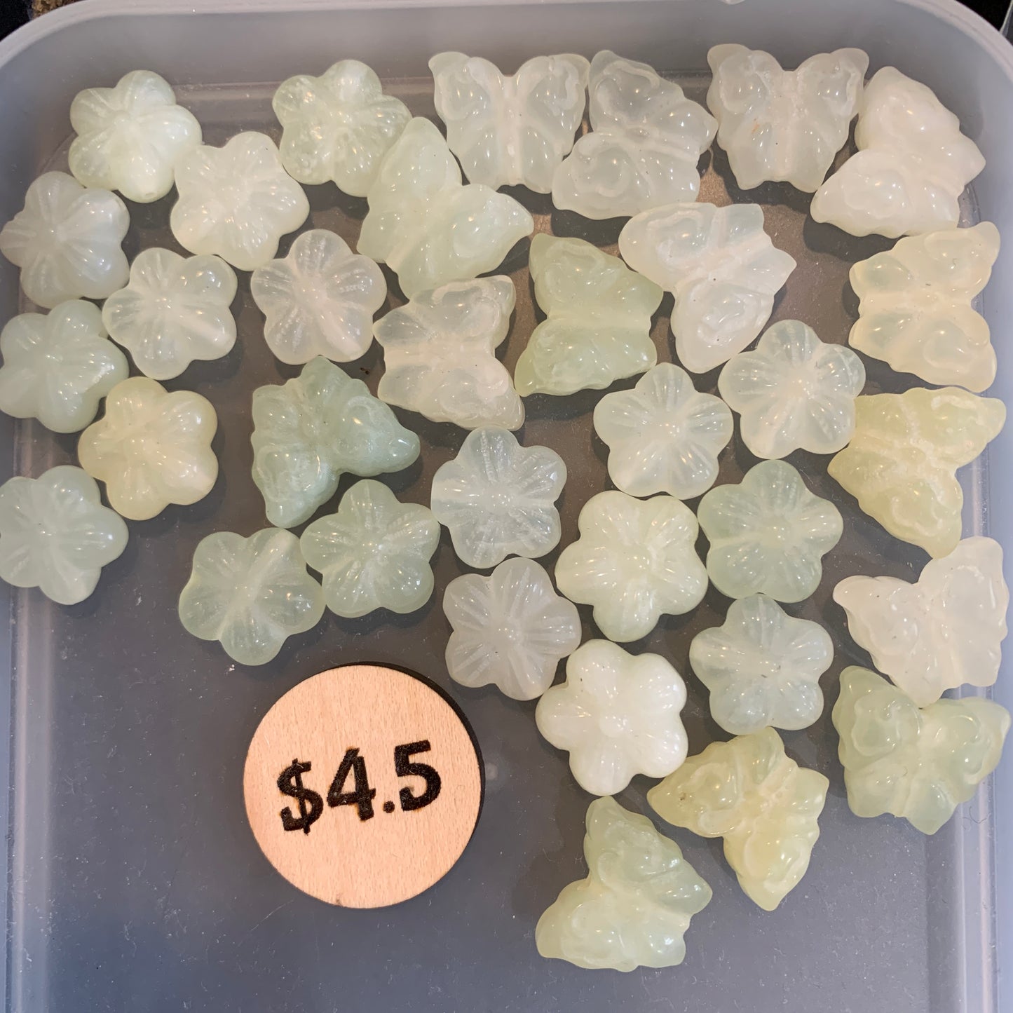 IN STOCK - Jade - Bead - Carving - Kitty - Fish - Fox