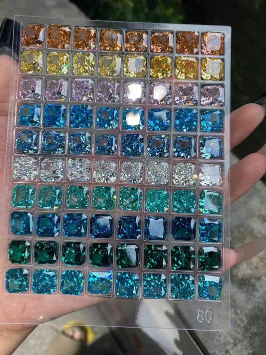 10x10mm Icy Cut CZ Gemstone