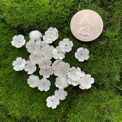 Mother of Pearl - Mini Flower - 10mm