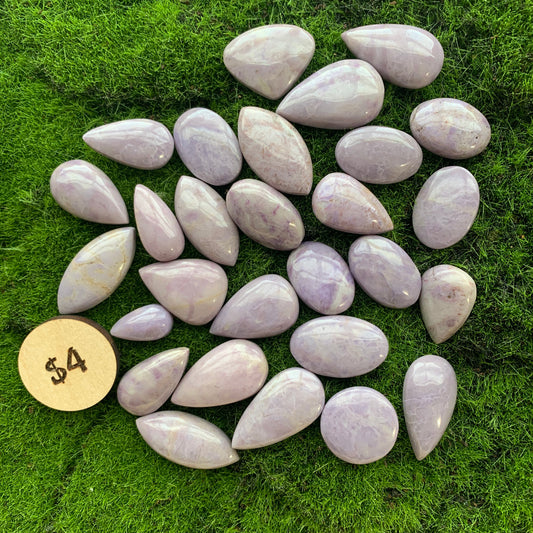 IN STOCK - Purple Jade Cabochon - $4 - Teardrop - Round - Small Size