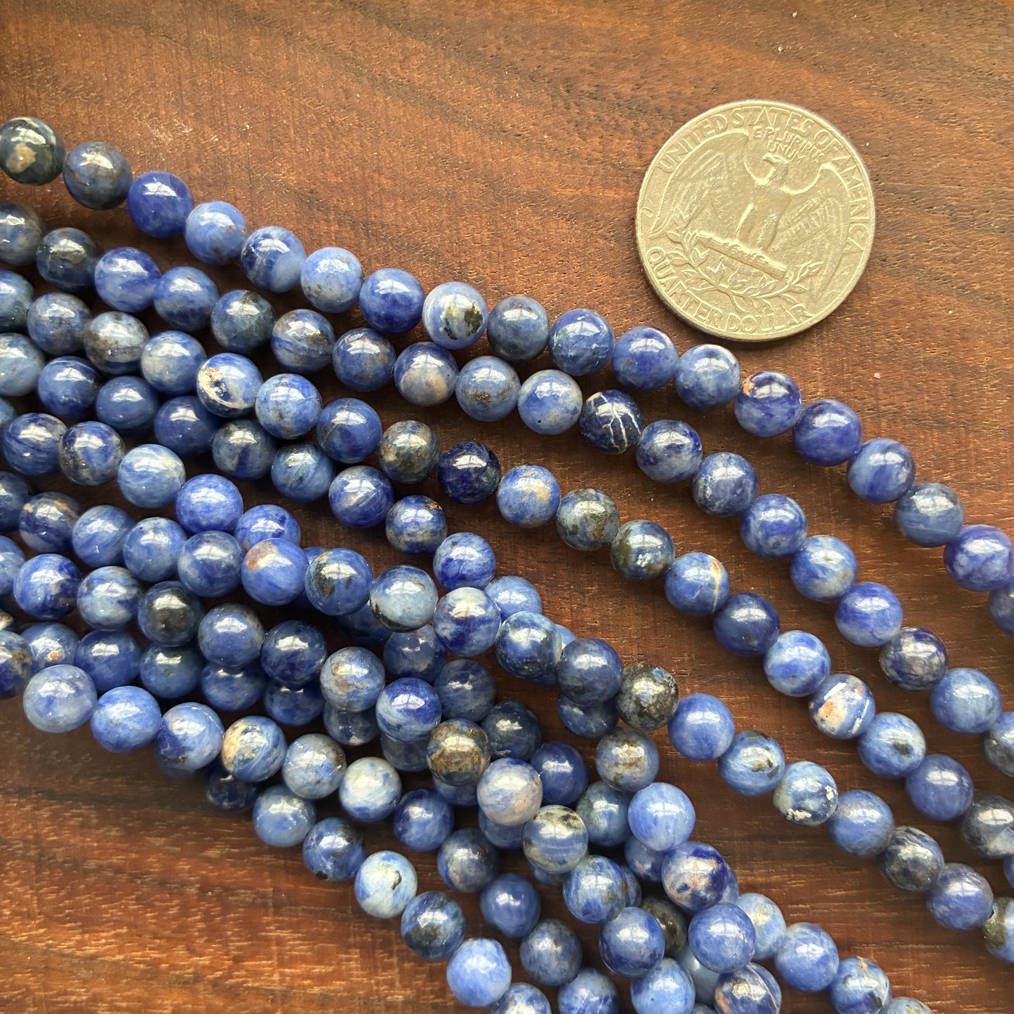 6mm Sodalite Round Bead Strand