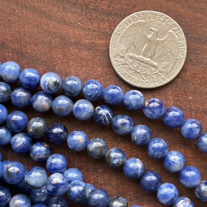 6mm Sodalite Round Bead Strand