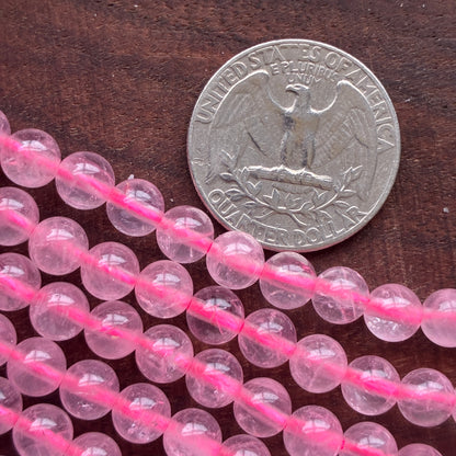 6mm Rose Quartz Round Bead Strand