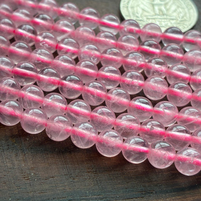 6mm Rose Quartz Round Bead Strand