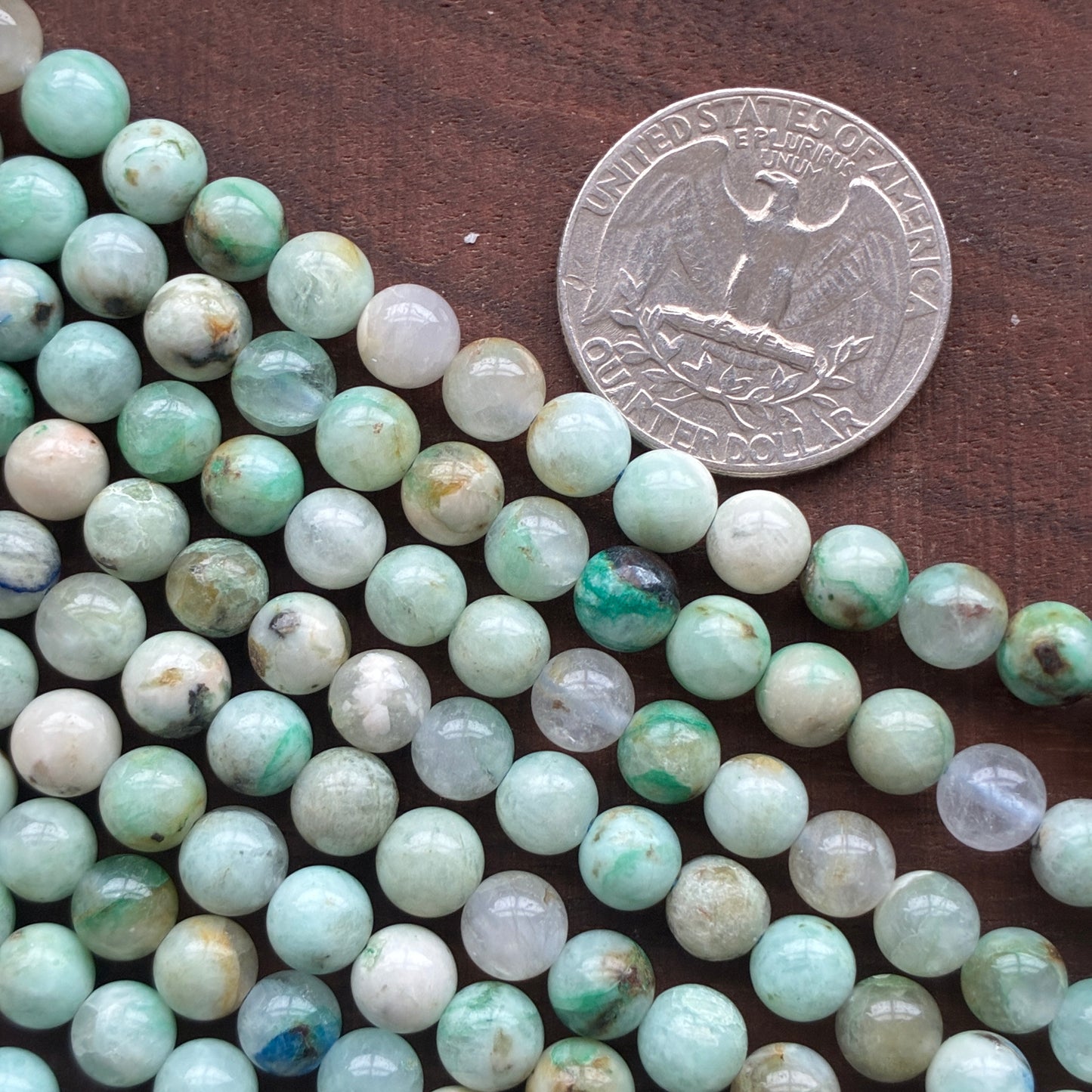 6mm Pheonix Stone Round Bead Strand