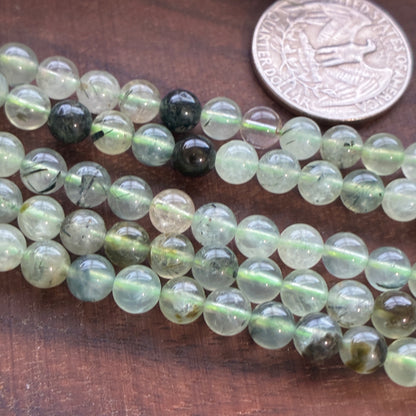 6mm Prehntie Round Bead Strand