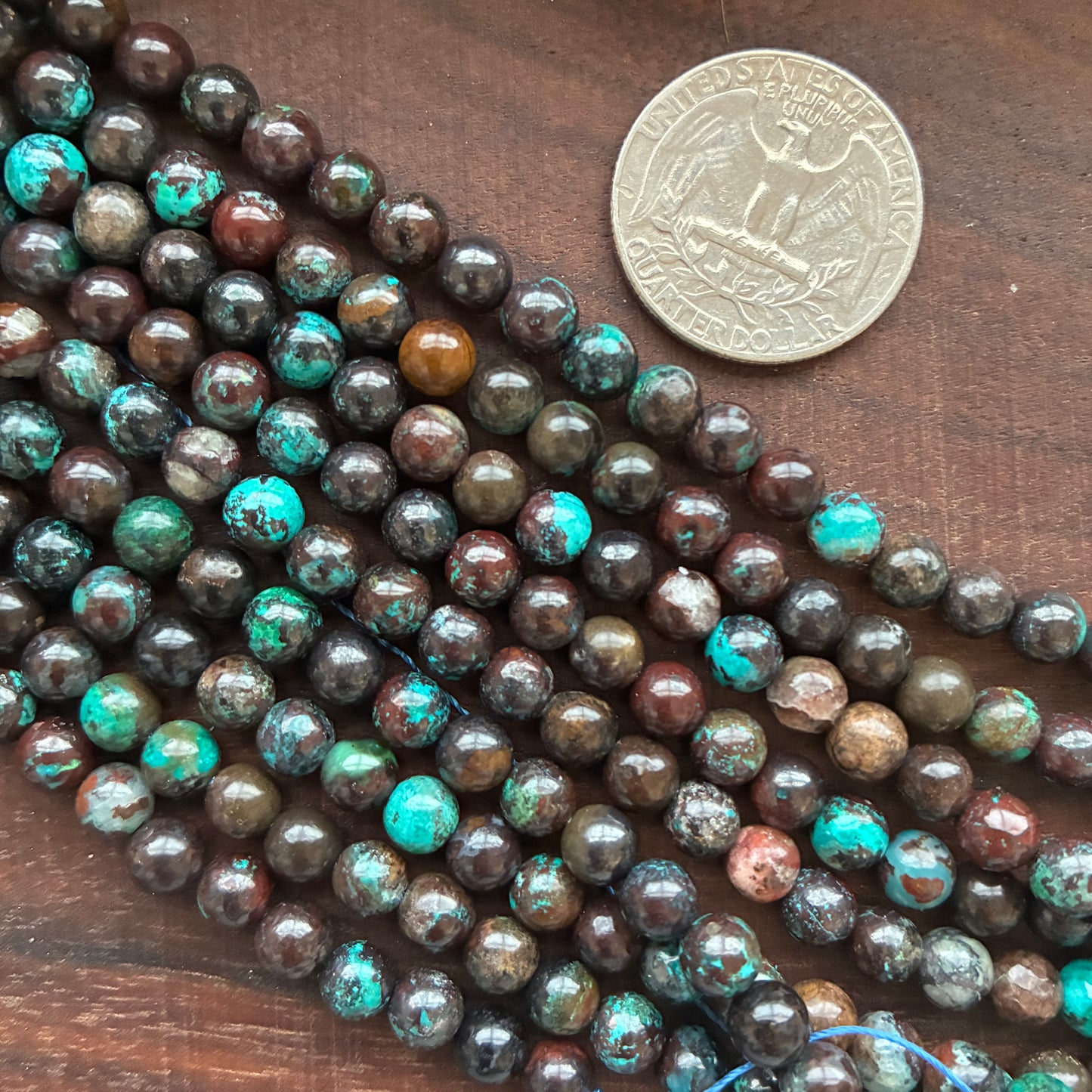 6mm Chrysocolla Round Bead Strand