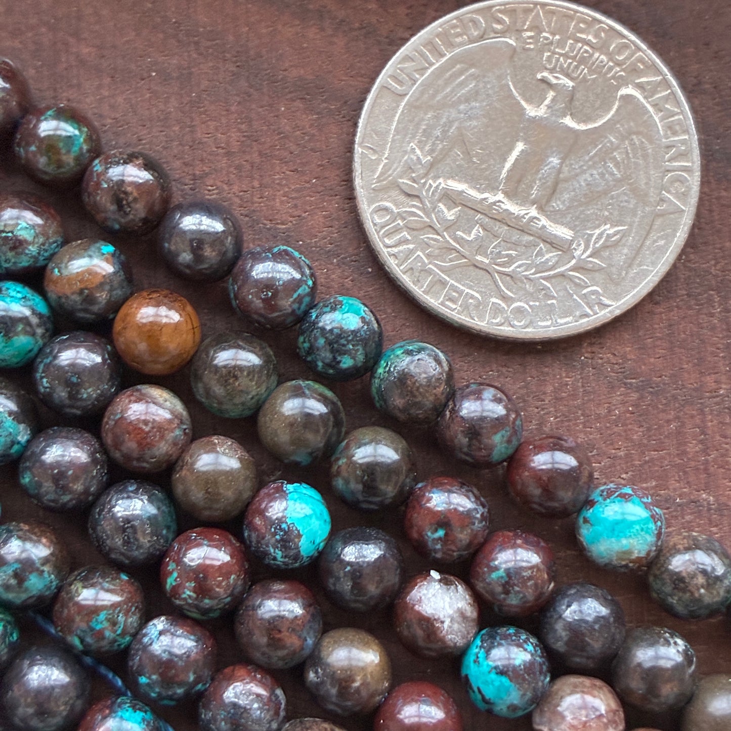 6mm Chrysocolla Round Bead Strand
