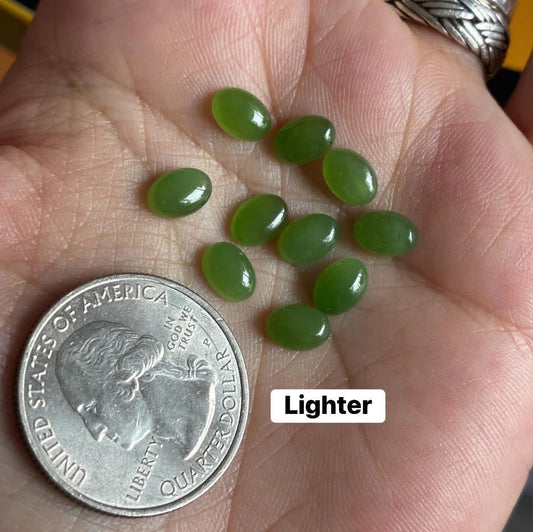 OVERSEAS ORDER - Jadeite 5x7mm Oval Cabochon