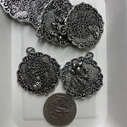 Tibetan Silver Charm / Bead (TS032)