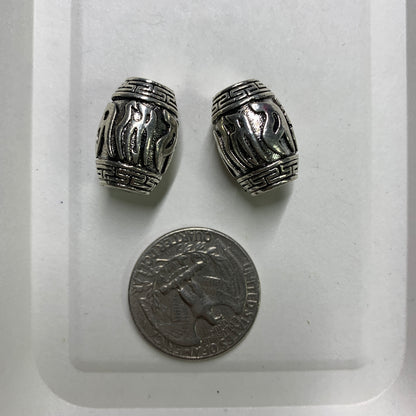 Tibetan Silver Charm / Bead (TS038)