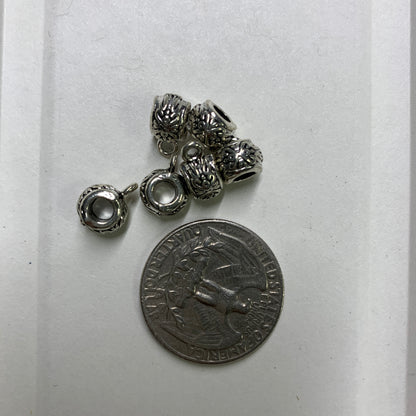 Tibetan Silver Charm / Bead (TS052)
