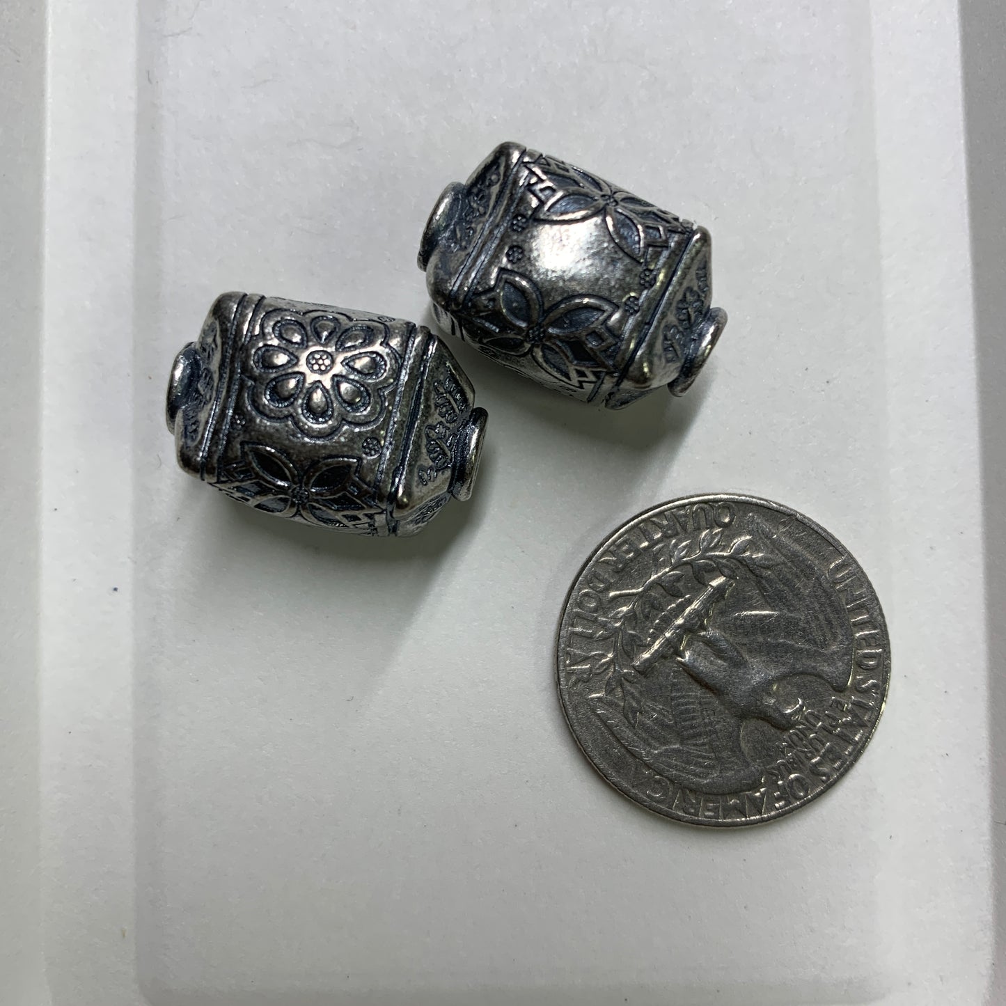 Tibetan Silver Charm / Bead (TS063)