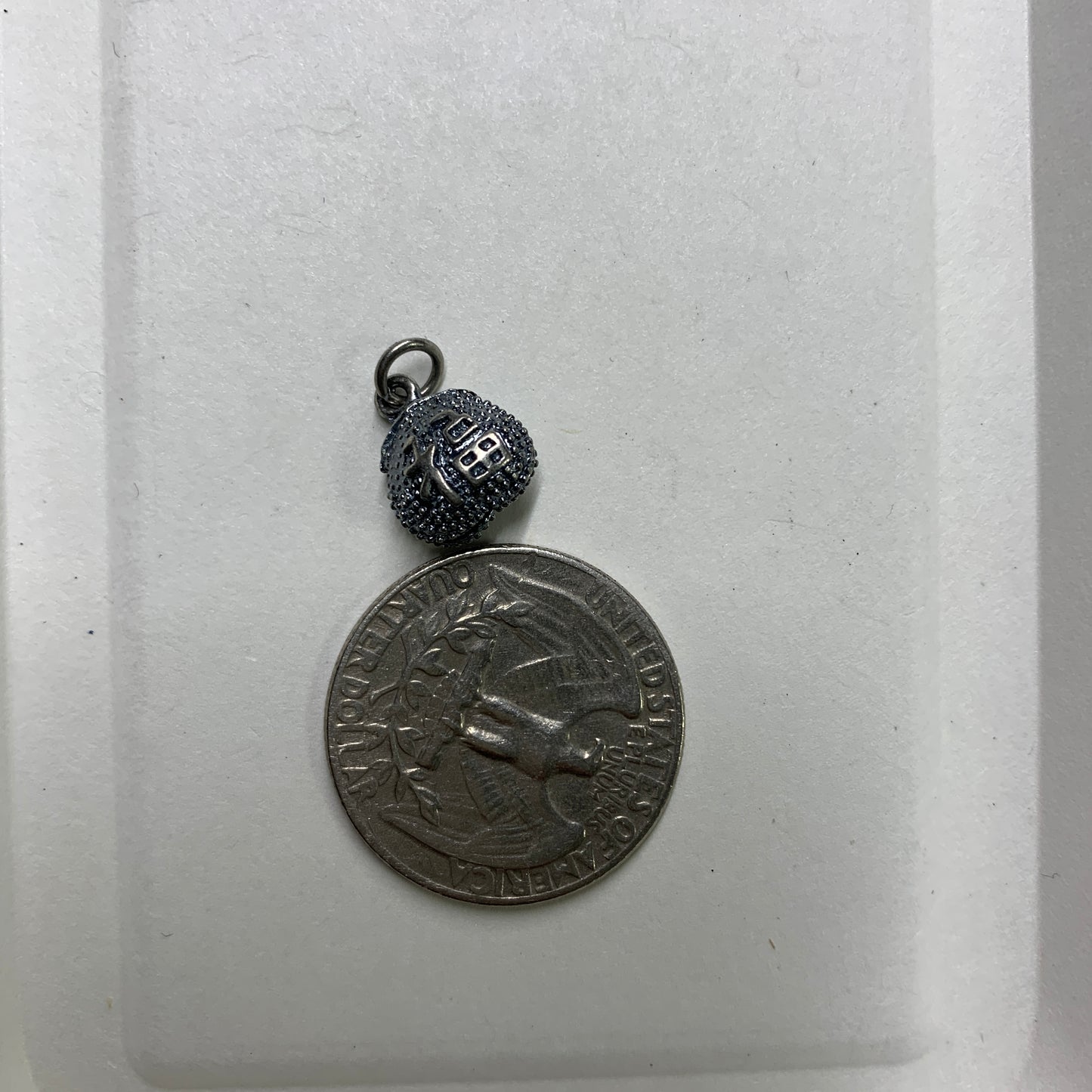 Tibetan Silver Charm / Bead (TS064)