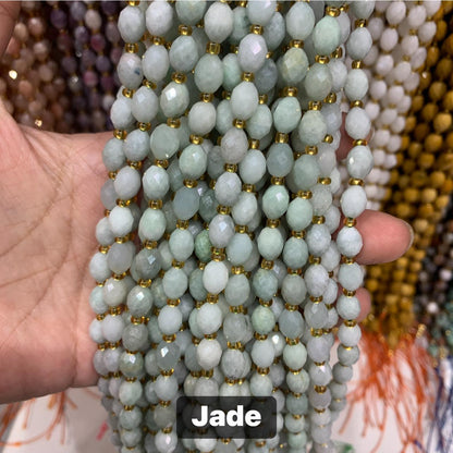 PRE-ORDER - WAREHOUSE - FACETED OVAL - BEAD STRAND