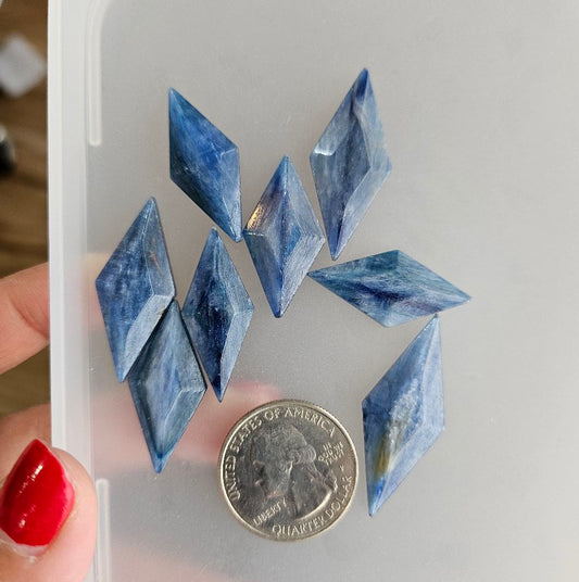 Kyanite Cabochon - Diamond Shape - Blue