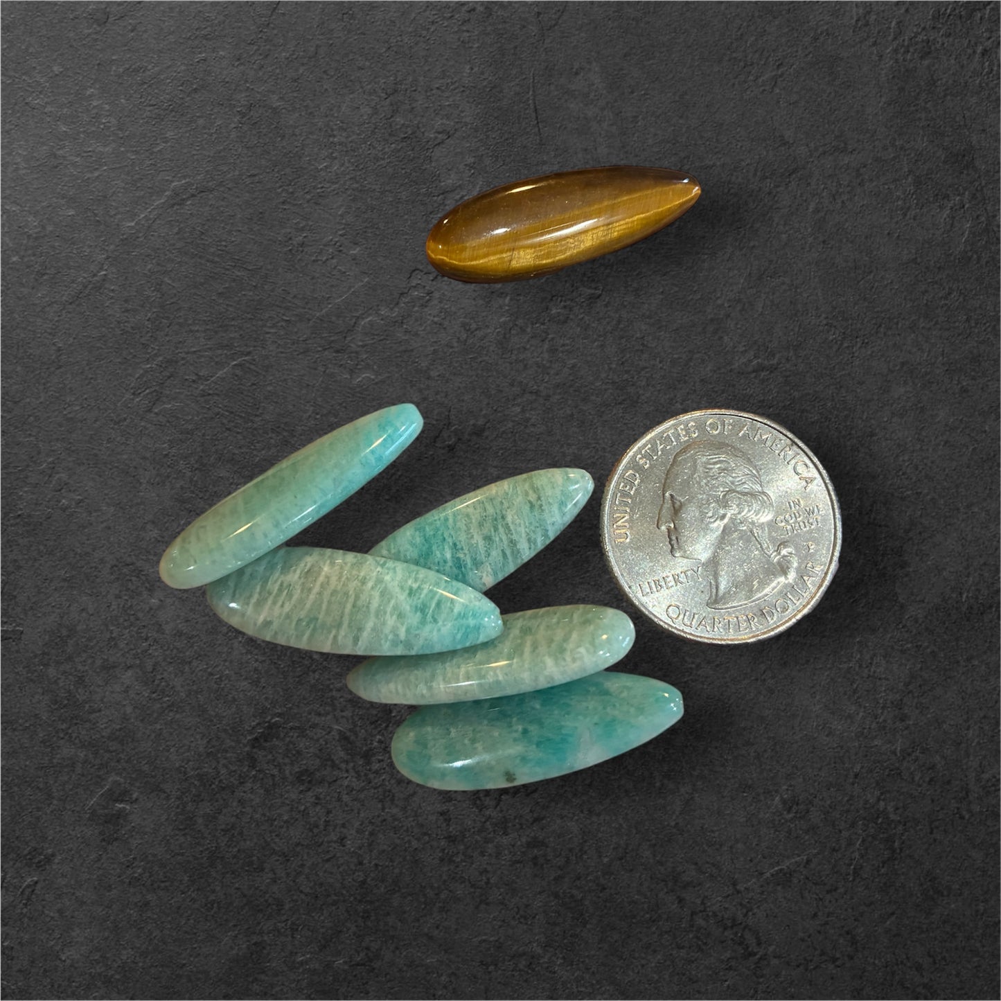 Loose Bead - Teardrop - Labradorite - Obsidian - Amazonite -Tiger eye - 10 x 30mm