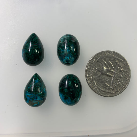 Malachite Chrysocolla Cabochon