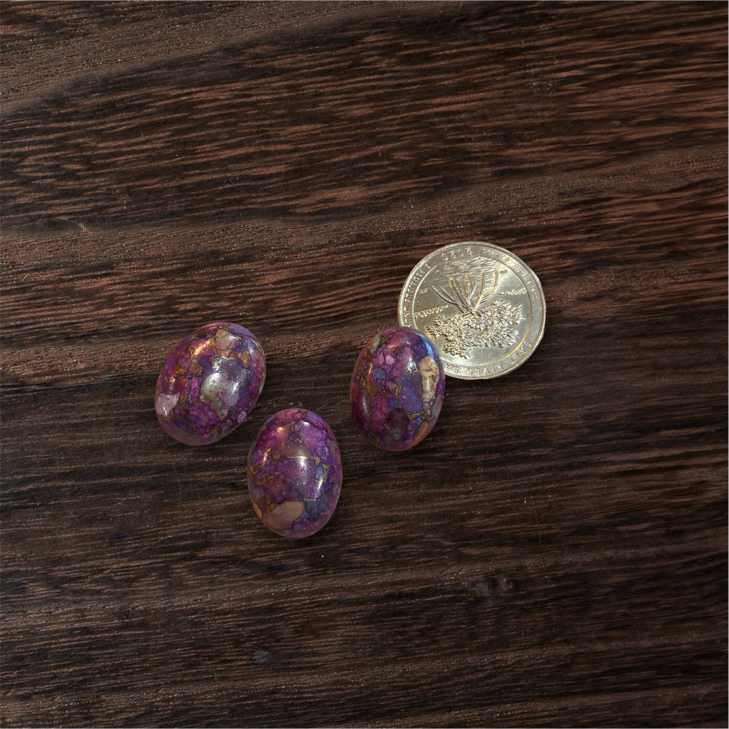 Mojave Stone - Spiny oyster Turquoise - Royal blue - Lavender purple - Dark Purple - Purple Blue - 15x20mm
