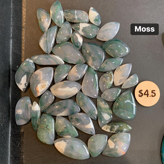 Moss Agate Cabochon - Small - $4.5