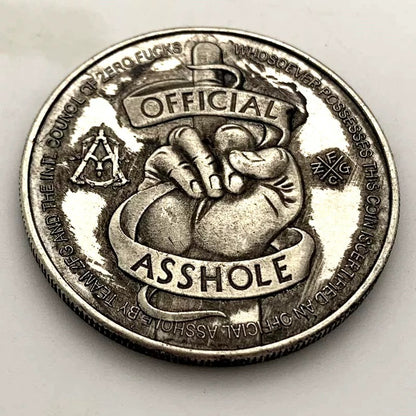 PRE-OREDER - WAREHOUSE - Brass coin “ Official A**Hole”
