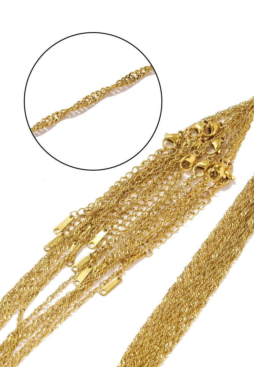 Stainless Steel - Stylish - Dainty - 16" - Chain