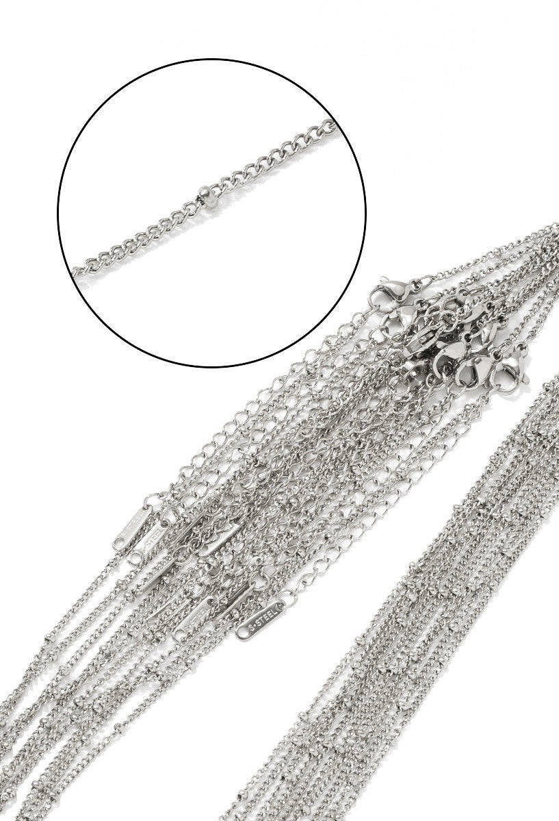 Stainless Steel - Stylish - Dainty - 16" - Chain