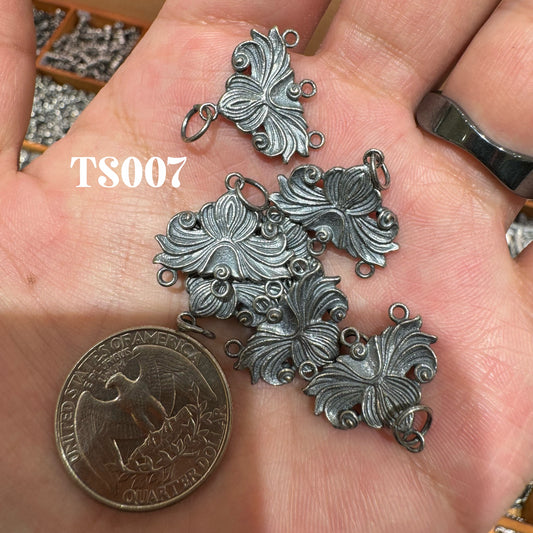 Tibetan Silver Charm / Bead (TS007)