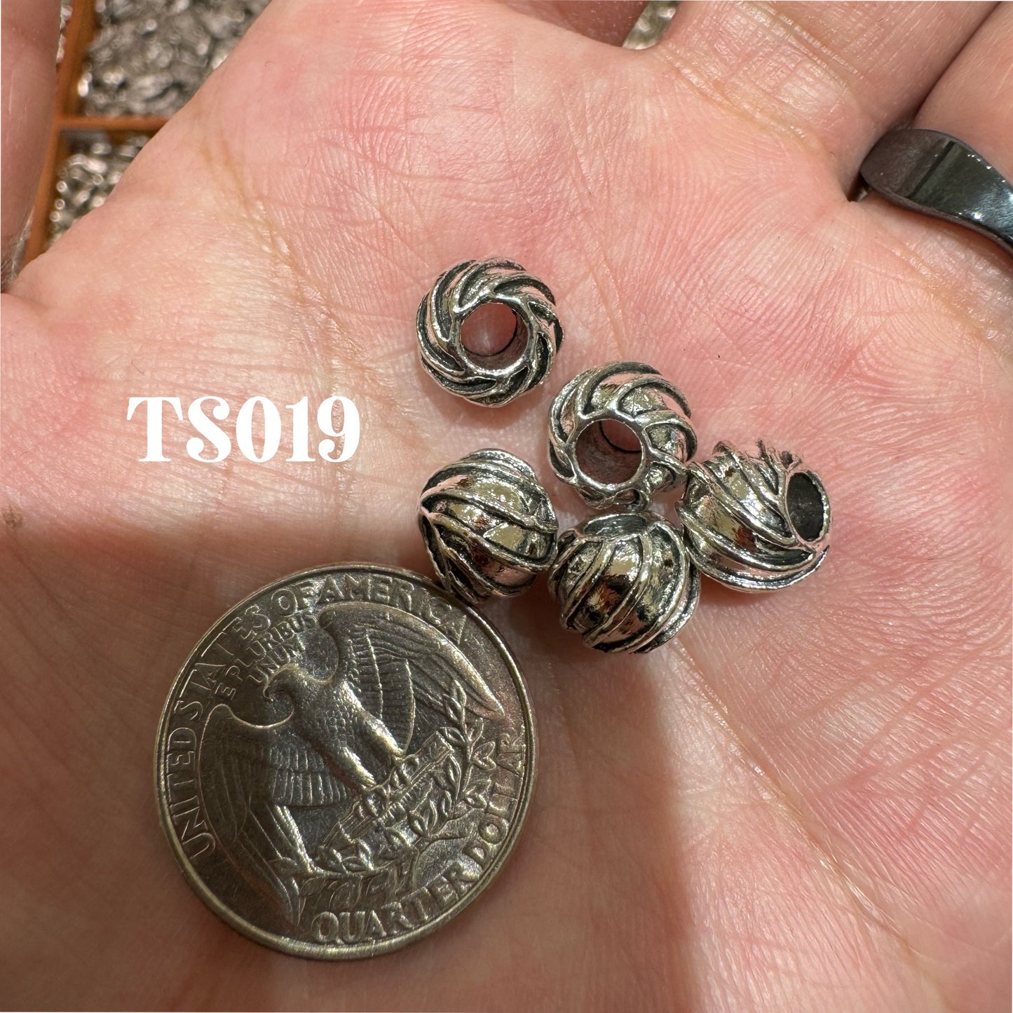 WAREHOUSE - Tibetan Silver Charm / Bead (TS019)