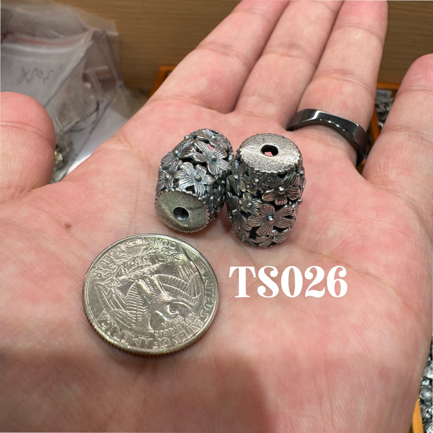 WAREHOUSE - Tibetan Silver Charm / Bead (TS026)