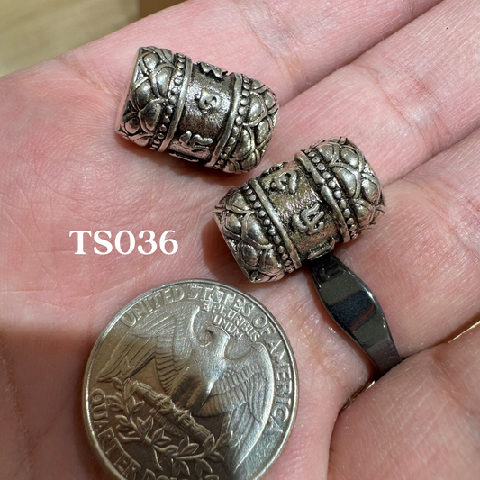 Tibetan Silver Charm / Bead (TS036)