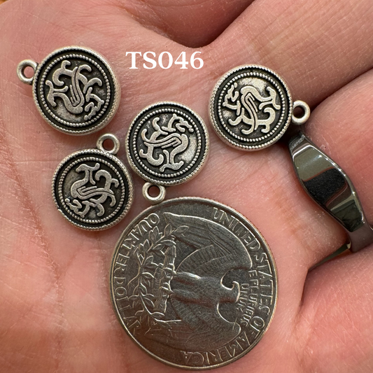 Tibetan Silver Charm / Bead (TS046)