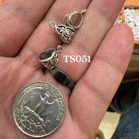 Tibetan Silver Charm / Bead (TS051)