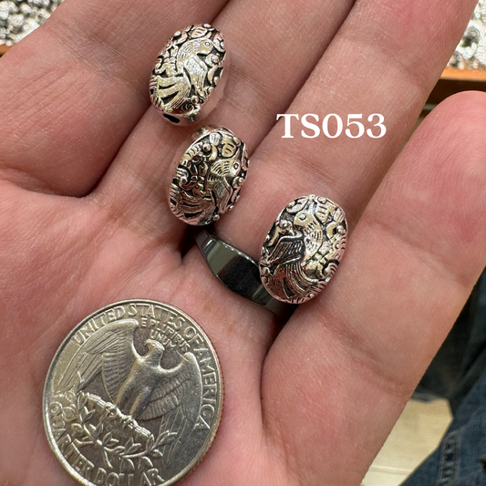Tibetan Silver Charm / Bead (TS053)
