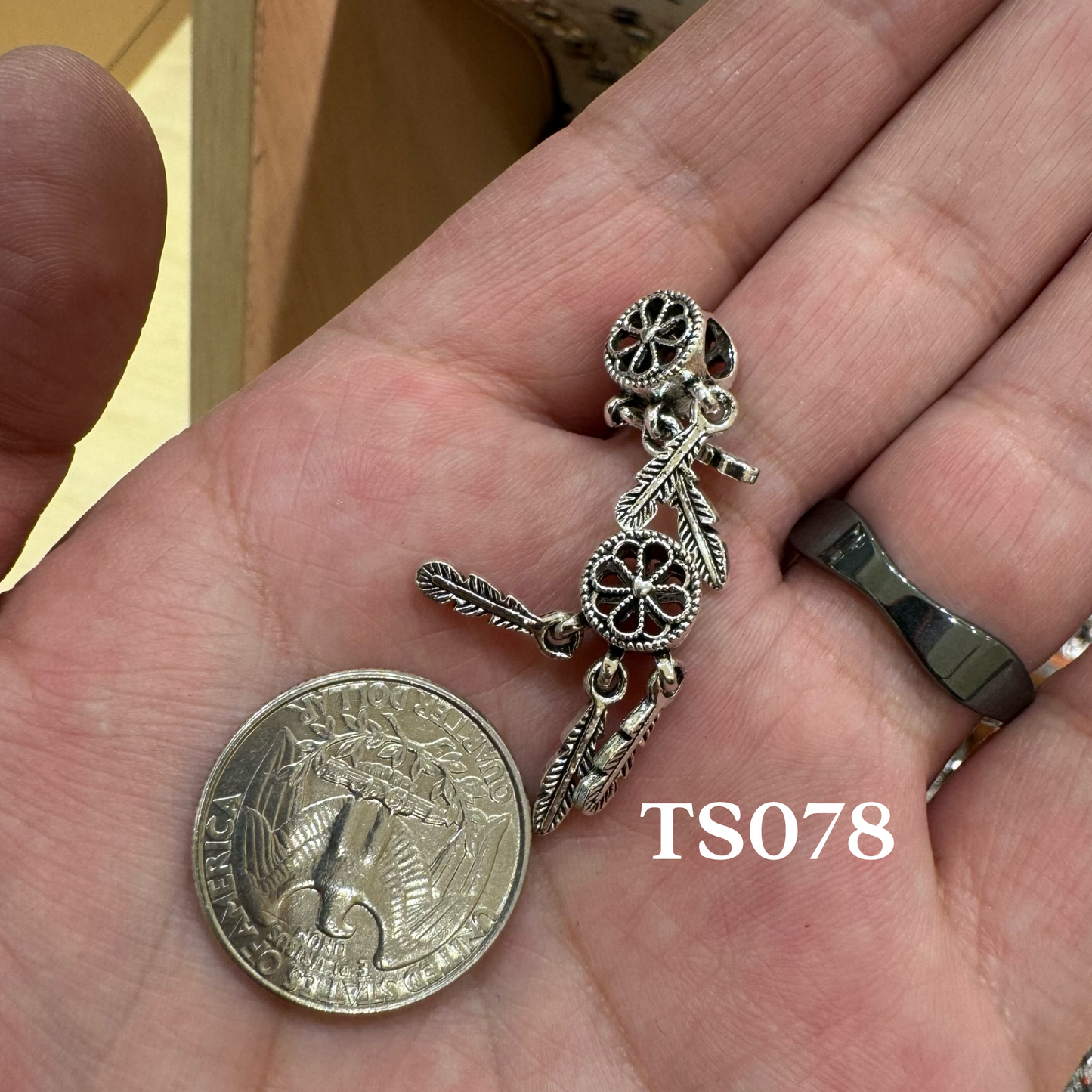 Tibetan Silver Charm / Bead (TS078)