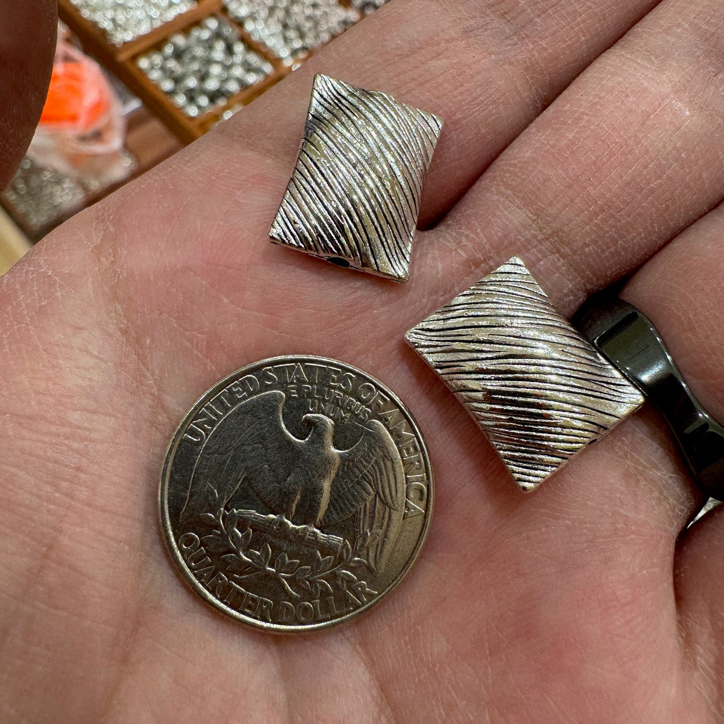 WAREHOUSE - Tibetan Silver Charm / Bead (TS129)