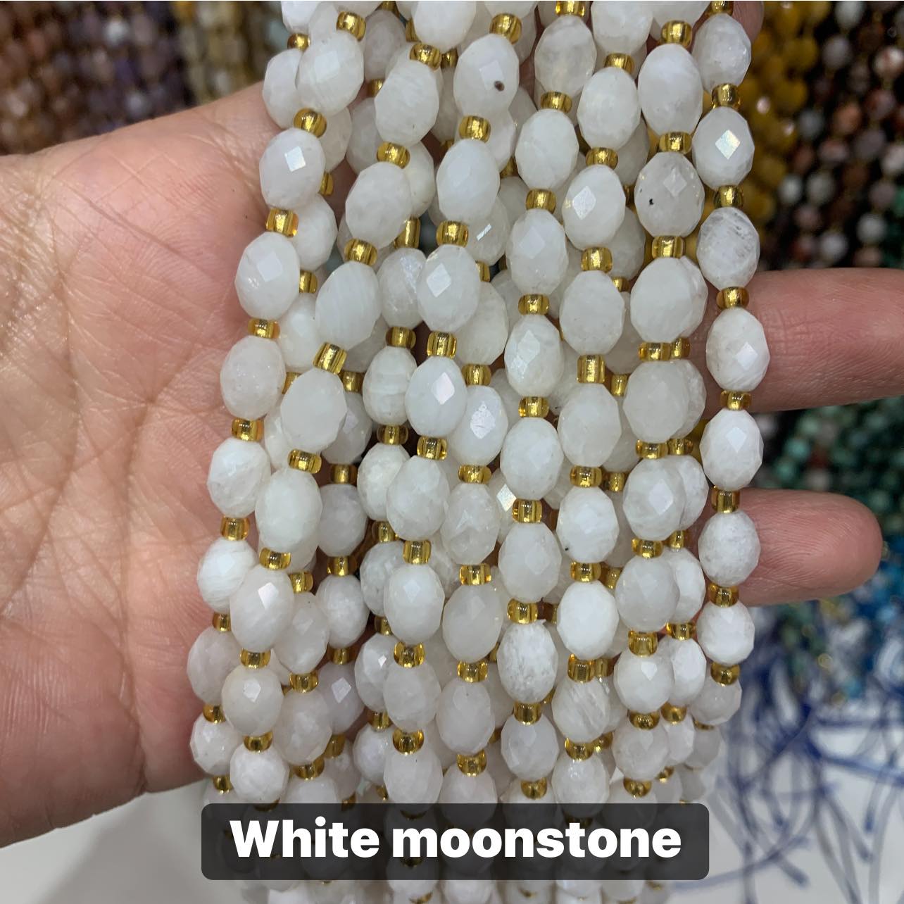PRE-ORDER - WAREHOUSE - FACETED OVAL - BEAD STRAND