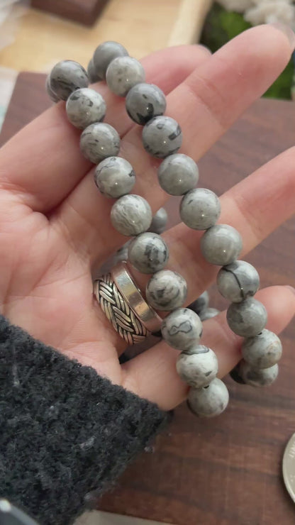 Picasso Jasper 8.5mm Bead Bracelet