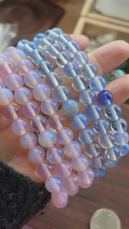 Opalite 7-8mm Bead Bracelet