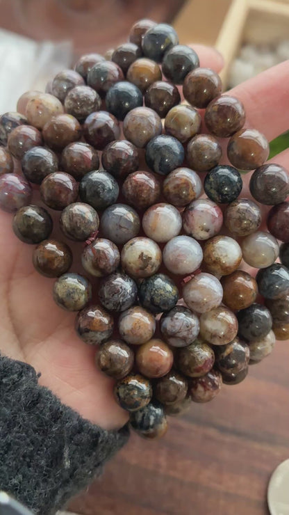 Pietersite 8mm Bead Bracelet