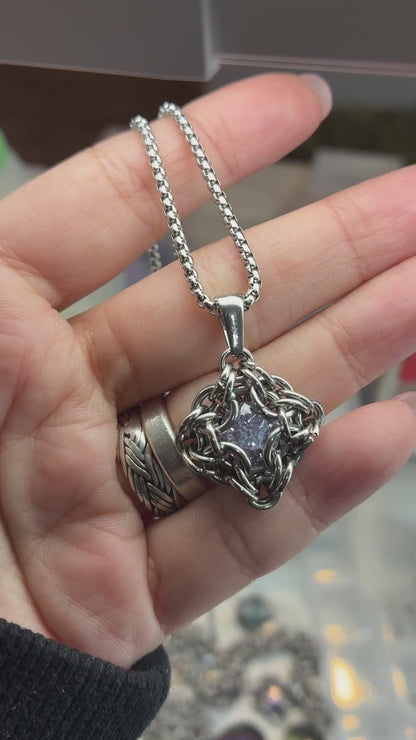 Stainless Steel Chainmail Pendant