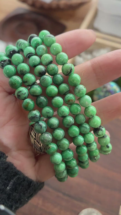 Variscite 6mm Bead Bracelet