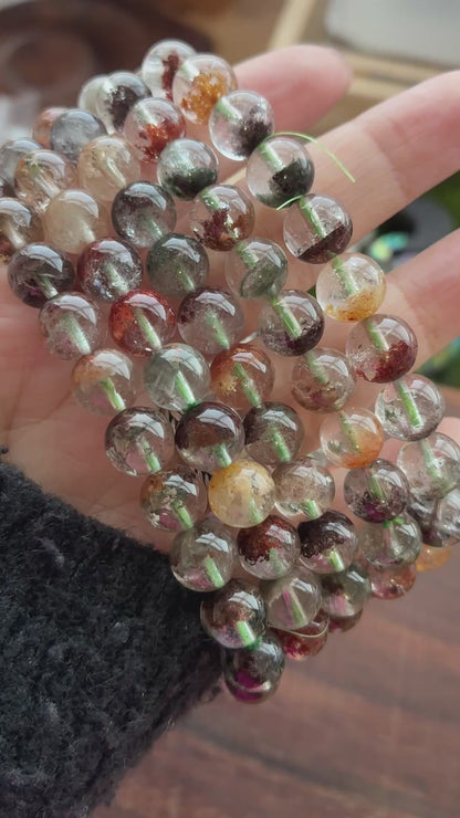 Garden Quartz 9mm Bead Bracelet